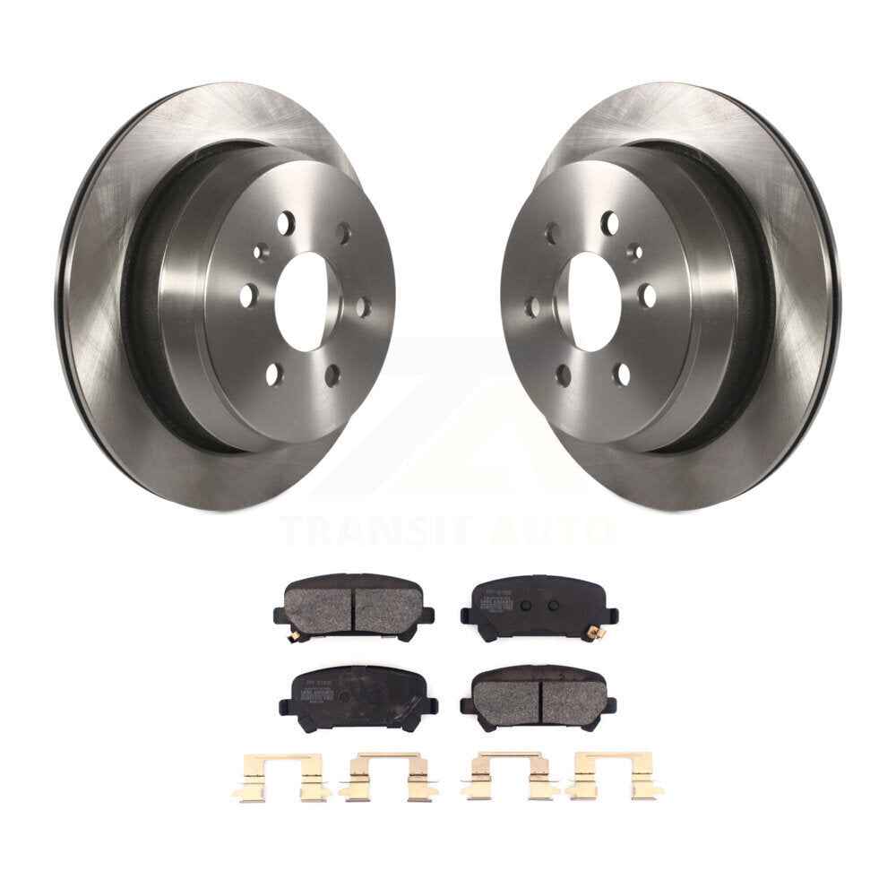 Rotors de frein à disque arrière et Kit de plaquettes semi-métalliques pour Chevrolet Colorado GMC Canyo