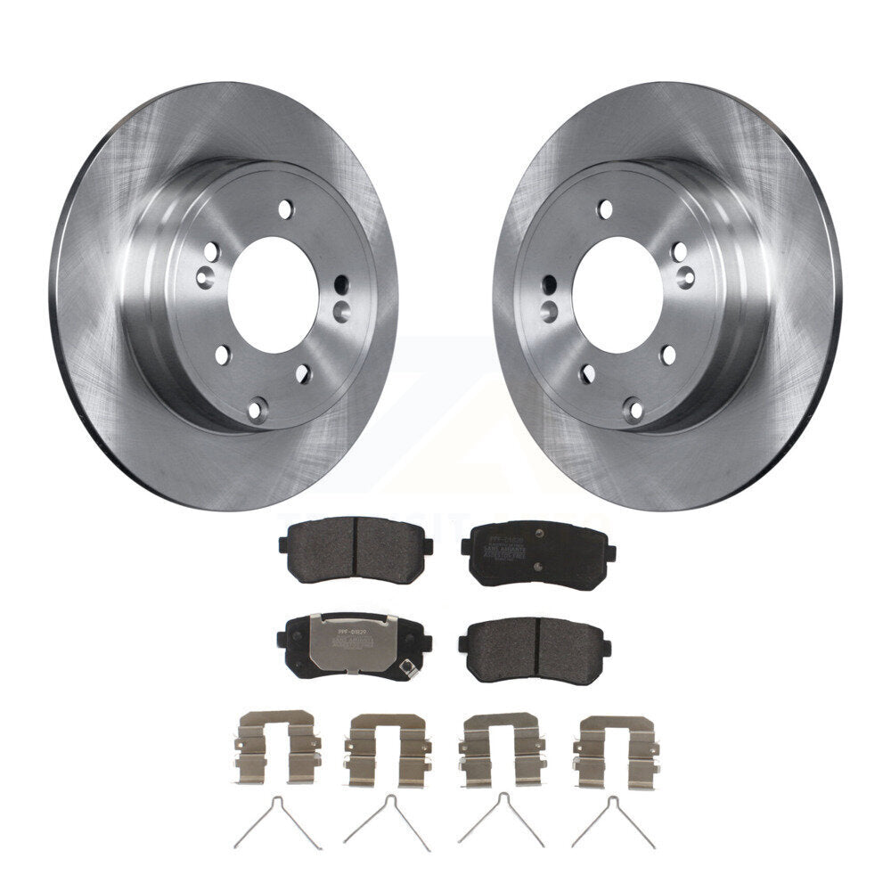 Kit de rotors de frein à disque arrière et plaquettes semi-métalliques pour Hyundai Sonata Kia Optima