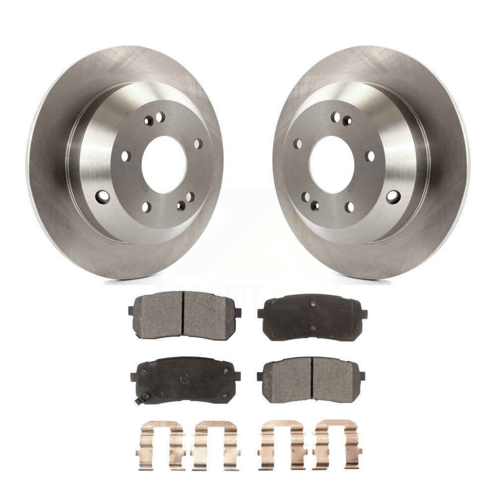 Kit de disques de frein à disque arrière et plaquettes semi-métalliques pour Kia Sedona 2015-2021