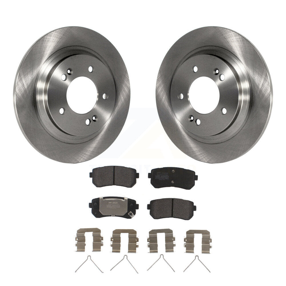 Rotors de frein à disque arrière et kit de plaquettes semi-métalliques pour Kia Optima LX/EX/LX 2016 1.6