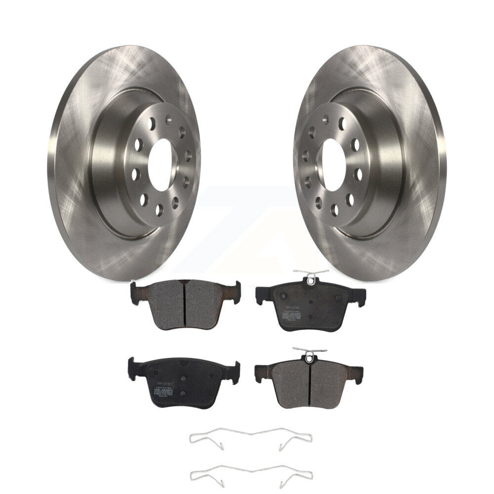 Rotors de frein arrière et Kit de plaquettes semi-métalliques pour Volkswagen Tiguan Jetta Audi Q3 T
