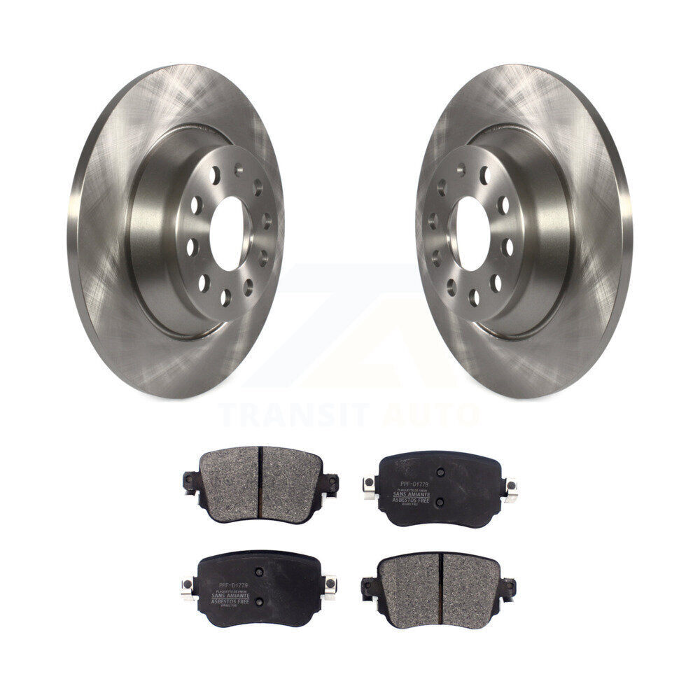 Kit de disques de frein à disque arrière et plaquettes semi-métalliques pour Audi Q3 Quattro 2016-2018