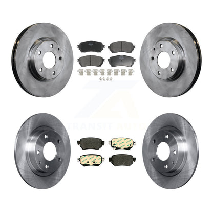Kit de rotors de frein à disque avant et arrière et plaquettes semi-métalliques pour Mazda 6 2016-2018