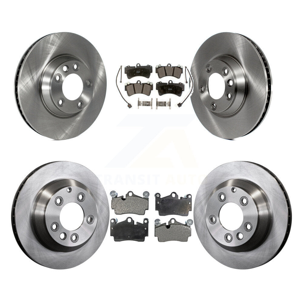 Kit de rotors de frein à disque avant et arrière et plaquettes semi-métalliques (6 pièces) pour Audi Q7 volkswagen