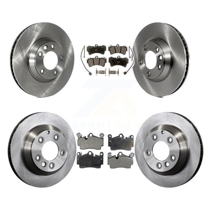 Kit de rotors de frein à disque avant et arrière et plaquettes semi-métalliques (6 pièces) pour Audi Q7 volkswagen