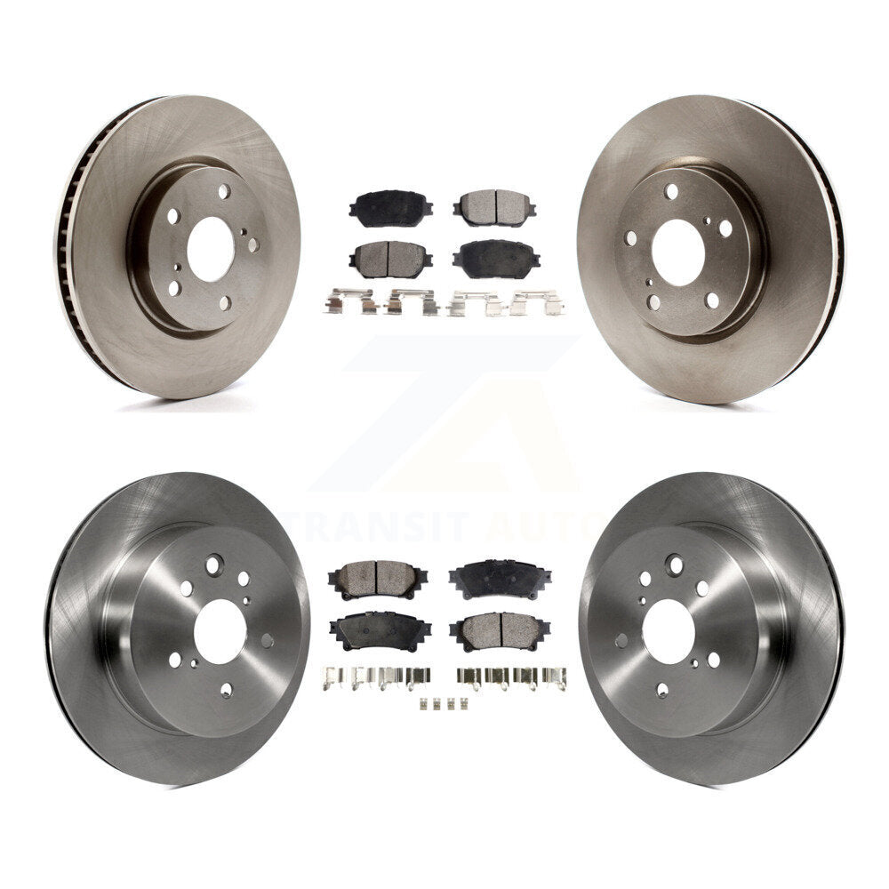 Kit de rotor de frein avant et arrière et plaquettes semi-métalliques (6 pièces) pour Lexus IS250 C F Sport