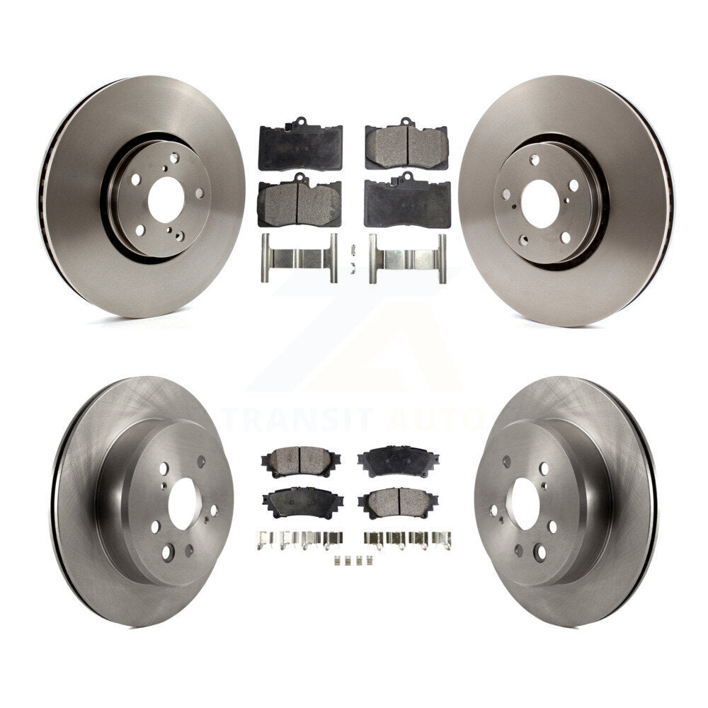 Kit de plaquettes de frein semi-métalliques pour rotors de frein avant et arrière (6 pièces) pour Lexus IS350 IS300 IS200