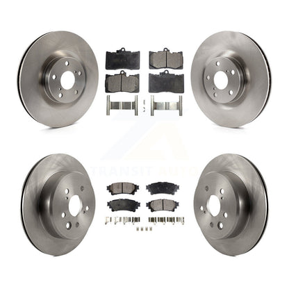 Kit de rotor de frein avant et arrière et plaquettes semi-métalliques (6 pièces) pour Lexus IS300 IS350 GS35