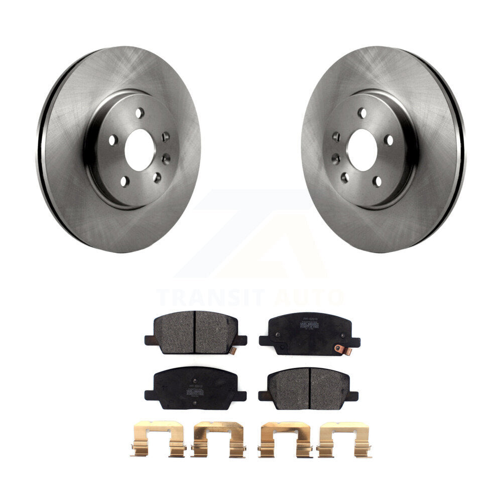 Rotor de frein à disque avant et Kit de plaquettes semi-métalliques pour Buick Encore Chevrolet Tra