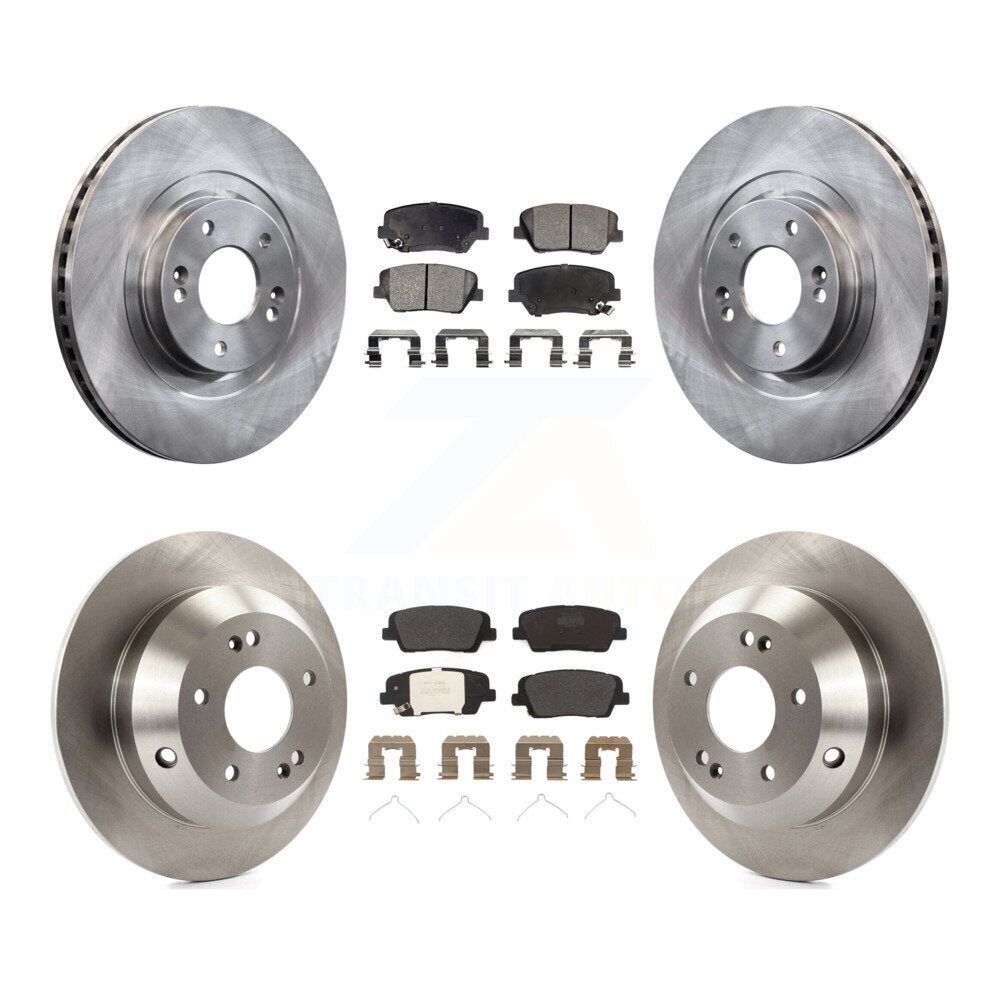 Kit de rotors de frein à disque avant et arrière et plaquettes semi-métalliques pour Kia Sorento