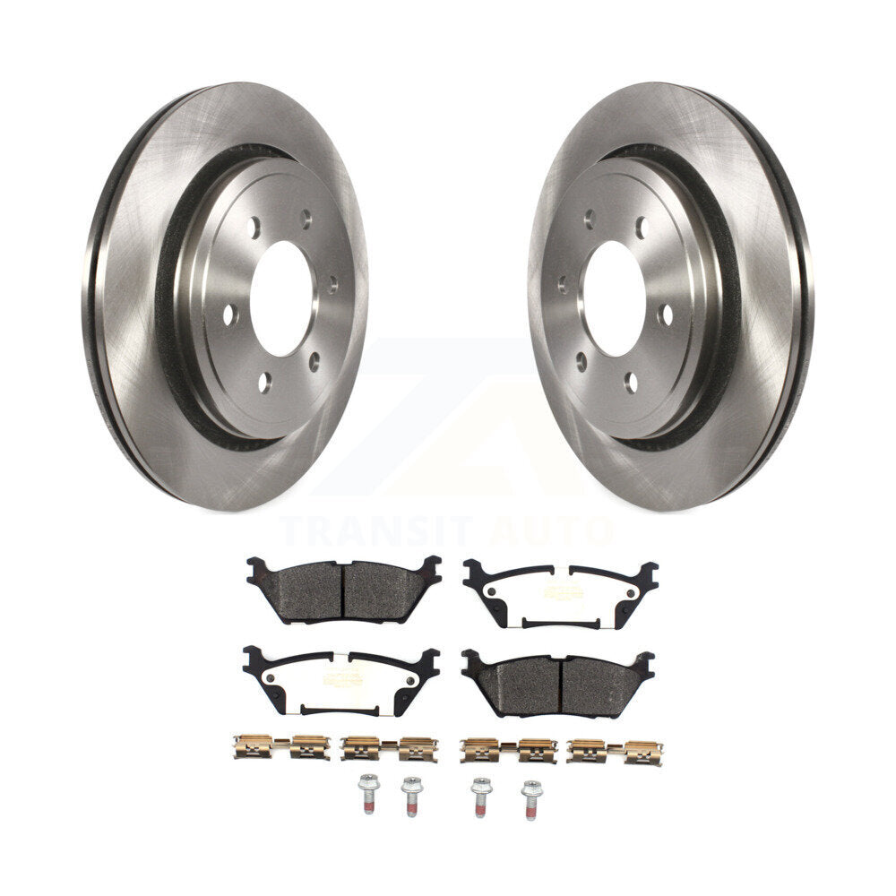 Kit de disques de frein à disque arrière et plaquettes semi-métalliques pour Ford F-150 K8F-102632