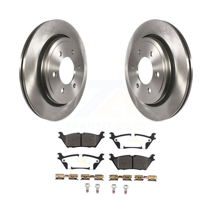 Kit de disques de frein à disque arrière et plaquettes semi-métalliques pour Ford F-150 K8F-102632