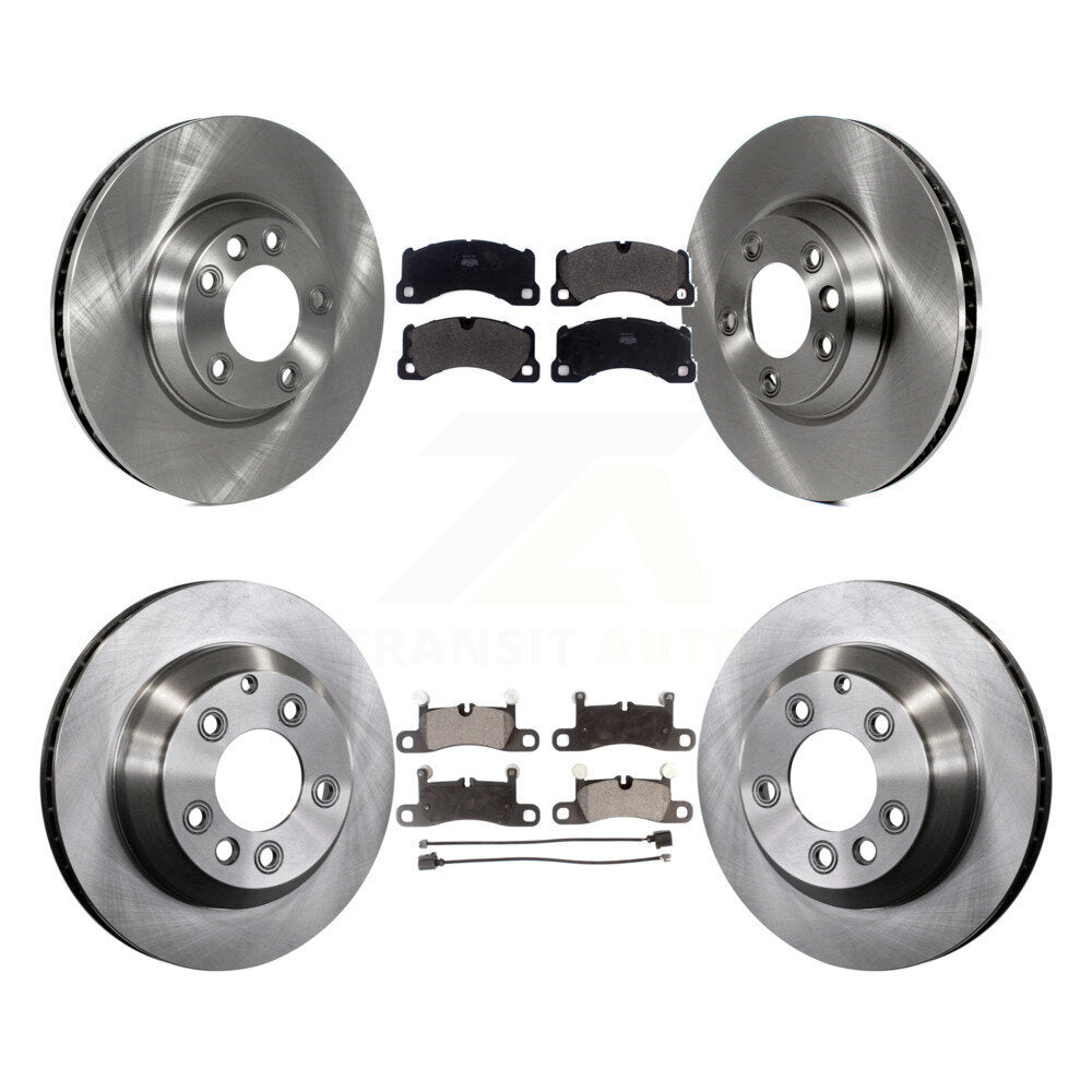 Kit de rotors de frein à disque avant et arrière et plaquettes semi-métalliques (6 pièces) pour Porsche Cayenn