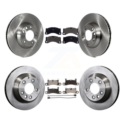 Kit de rotors de frein à disque avant et arrière et plaquettes semi-métalliques (6 pièces) pour Porsche Cayenn