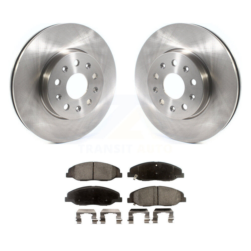 Kit de disques de frein à disque avant et plaquettes semi-métalliques pour Cadillac CTS K8F-102644