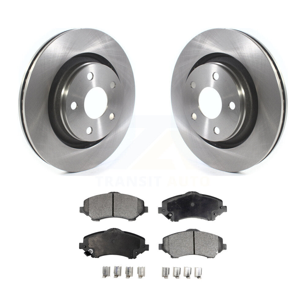 Kit de rotors de frein à disque avant et plaquettes semi-métalliques pour Jeep Wrangler JK
