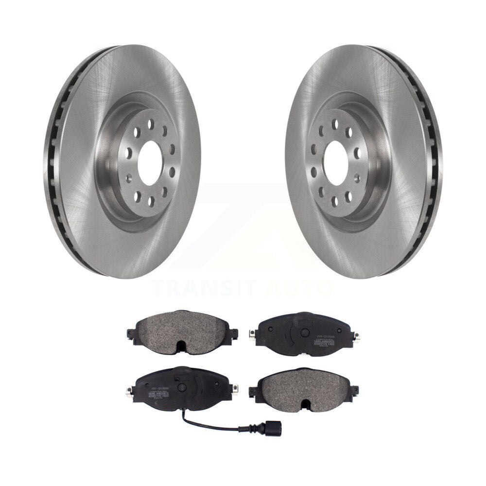 Kit de disques de frein à disque avant et plaquettes semi-métalliques pour Volkswagen Golf Audi A3