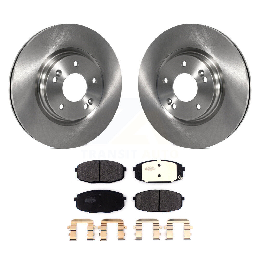 Kit de disques de frein à disque avant et de plaquettes semi-métalliques pour Kia Forte 2020 1,6 L
