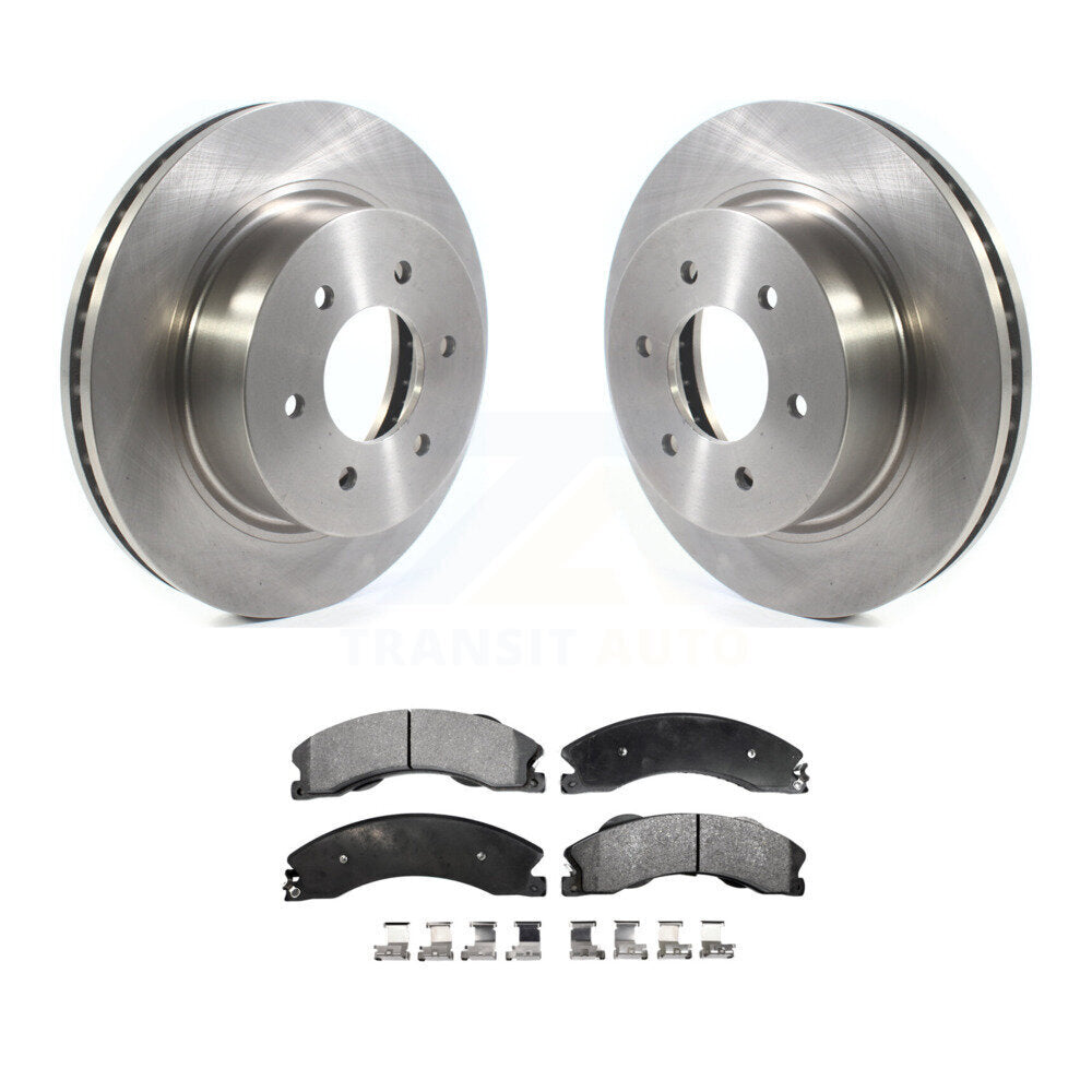 Kit de disques de frein à disque avant et plaquettes semi-métalliques pour Nissan TITAN X 2016 – 2024
