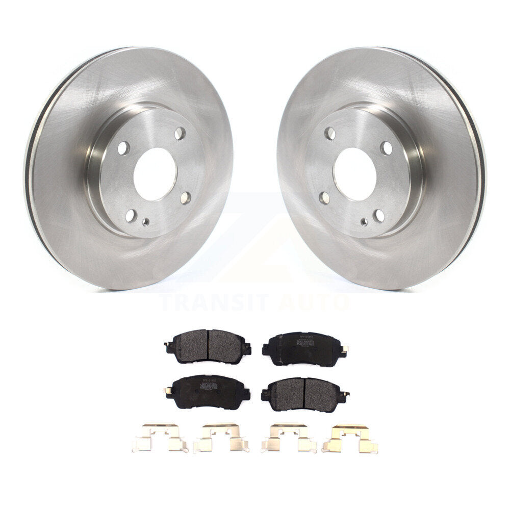 Kit de rotors de frein à disque avant et plaquettes semi-métalliques pour Toyota Yaris iA Scion