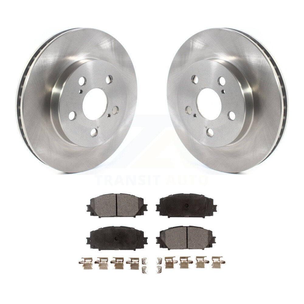 Kit de rotor de frein avant et de plaquettes semi-métalliques pour Toyota Corolla Prius Prime AWD-