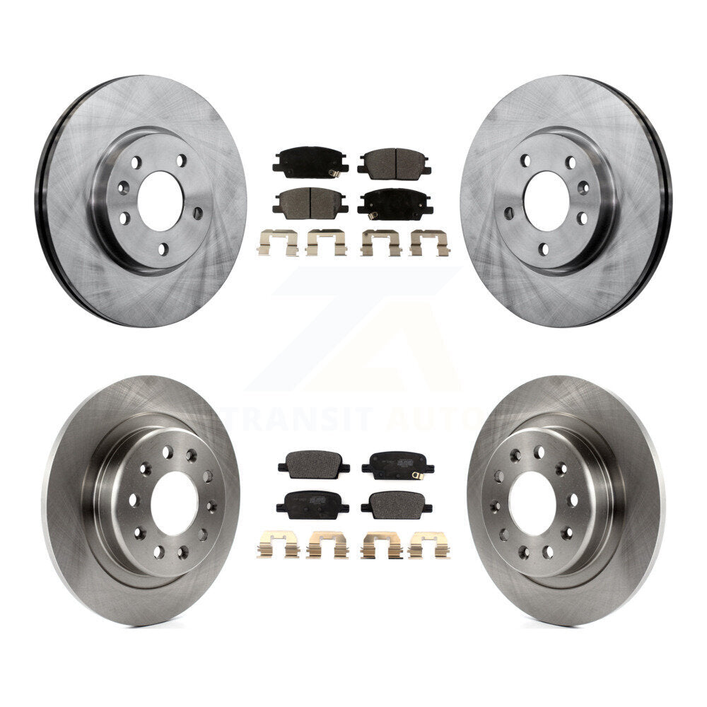 Kit de rotors de frein à disque avant et arrière et plaquettes semi-métalliques pour Chevrolet Malibu