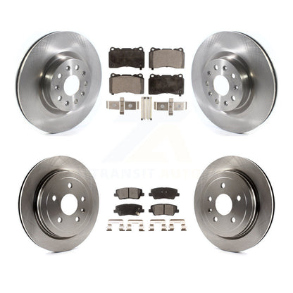 Kit de disques de frein à disque avant et arrière et plaquettes semi-métalliques pour Cadillac CTS