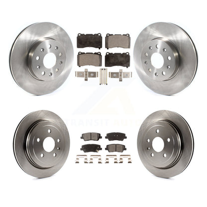 Kit de disques de frein à disque avant et arrière et plaquettes semi-métalliques pour Cadillac CTS
