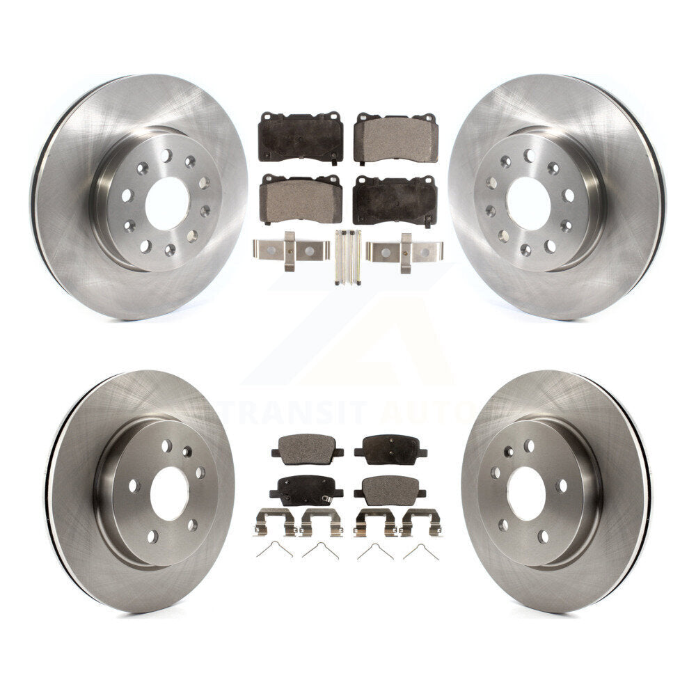 Rotor de frein avant arrière et Kit de plaquettes semi-métalliques pour Chevrolet Camaro Cadillac CT