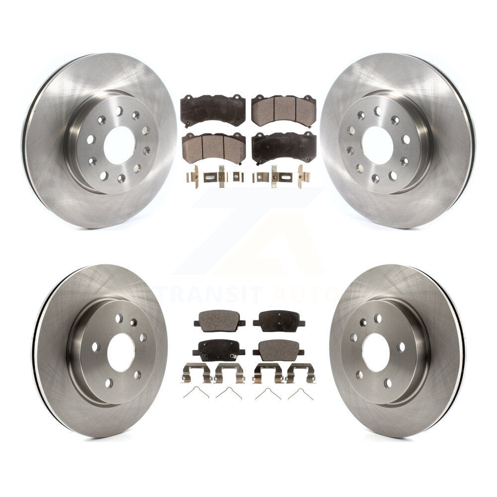 Kit de rotor de frein à disque avant et arrière et plaquettes semi-métalliques pour Chevrolet Camaro LT L