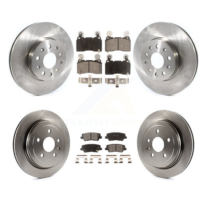 Kit de disques de frein à disque avant et arrière et plaquettes semi-métalliques pour Cadillac CTS