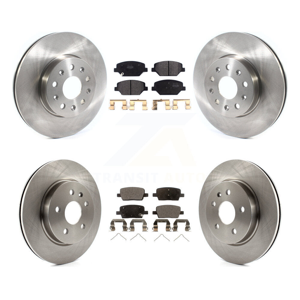 Kit de rotors de frein à disque avant et arrière et plaquettes semi-métalliques pour Chevrolet Camaro
