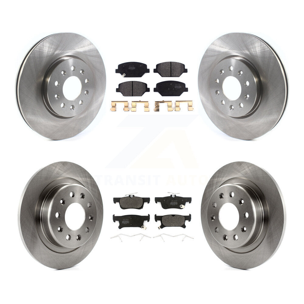 Kit de rotors de frein à disque avant et arrière et plaquettes semi-métalliques pour Buick Envision