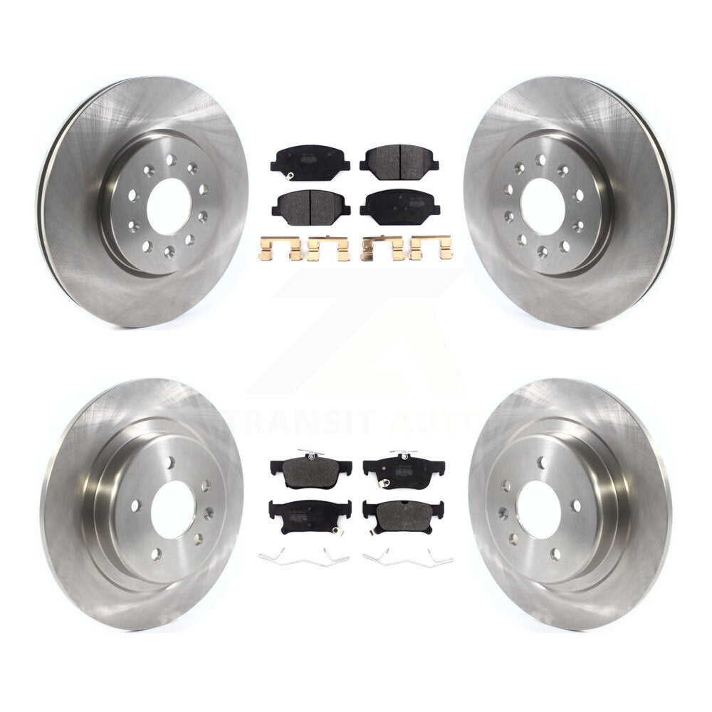 Kit de rotors de frein à disque avant et arrière et plaquettes semi-métalliques pour Buick Envision