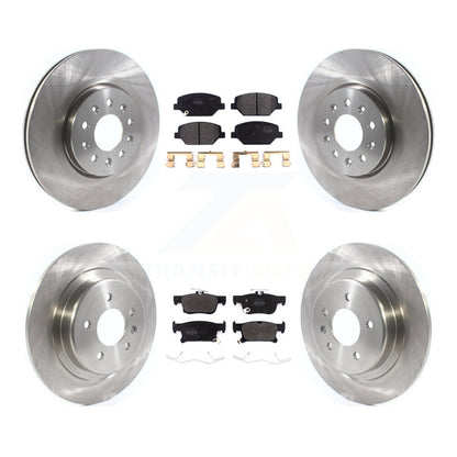 Kit de rotors de frein à disque avant et arrière et plaquettes semi-métalliques pour Buick Envision