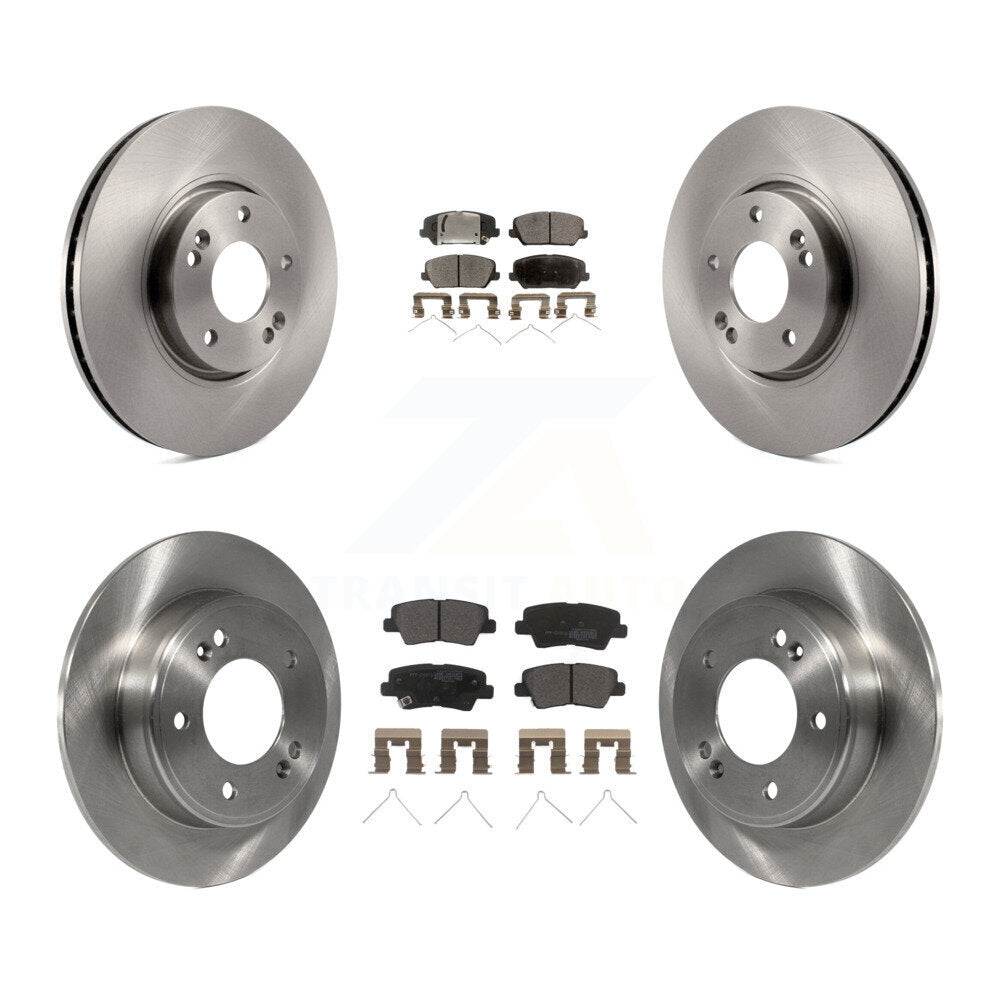 Kit de rotor de frein avant et arrière et plaquettes semi-métalliques pour Hyundai Veloster Turbocharge