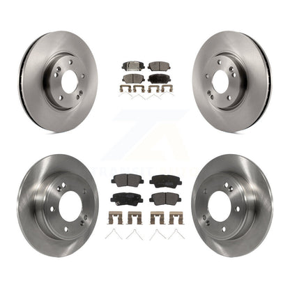 Kit de rotor de frein avant et arrière et plaquettes semi-métalliques pour Hyundai Veloster Turbocharge