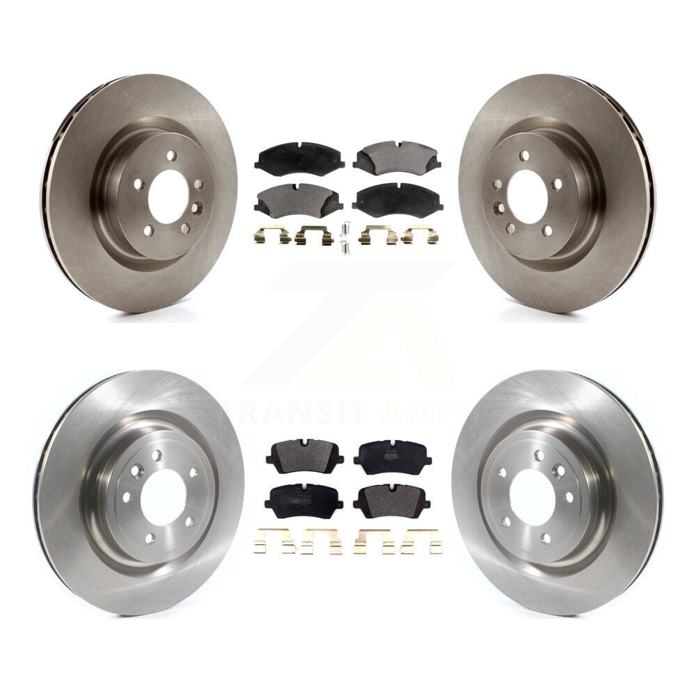 Kit de rotor de frein à disque avant et arrière et plaquettes semi-métalliques pour Land Rover Range Spor