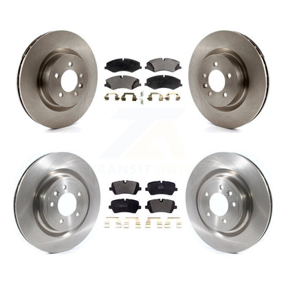 Kit de rotor de frein à disque avant et arrière et plaquettes semi-métalliques pour Land Rover Range Spor