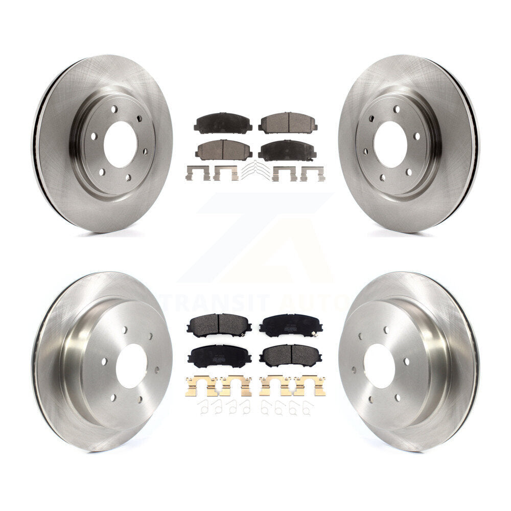 Kit de rotor de frein à disque avant et arrière et plaquettes semi-métalliques pour Nissan TITA 2017 – 2023