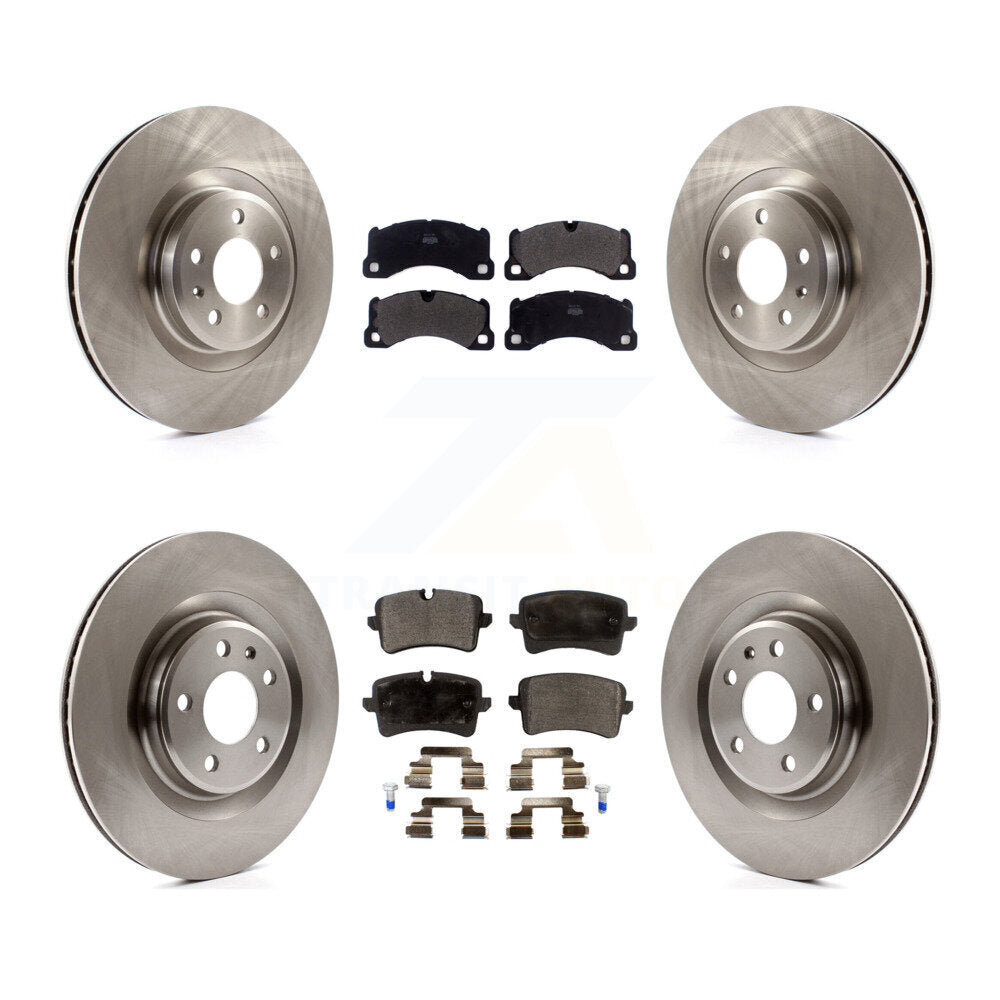 Rotors de frein à disque avant et arrière et kit de plaquettes semi-métalliques pour Porsche Macan Bas 2017