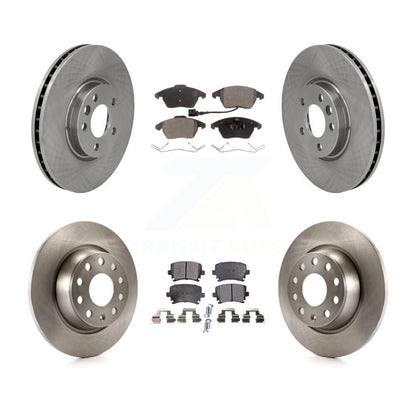 Kit de disques de frein à disque avant et arrière et plaquettes semi-métalliques pour Volkswagen CC