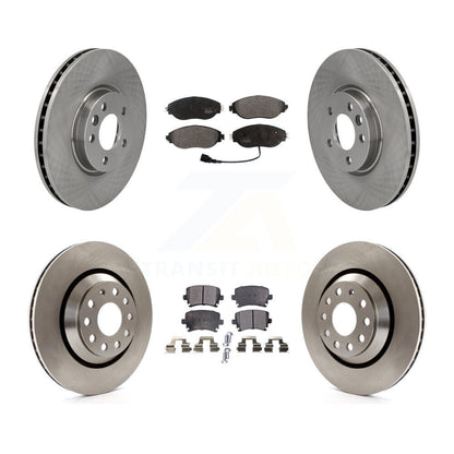 Kit de disques de frein à disque avant et arrière et plaquettes semi-métalliques pour Volkswagen CC AWD