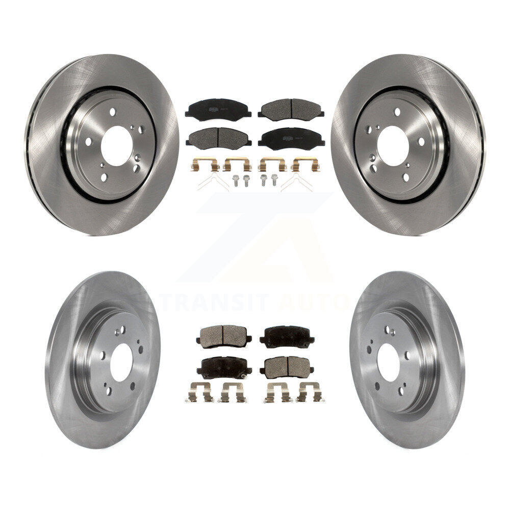 Rotors de frein à disque avant et arrière et kit de plaquettes semi-métalliques pour Honda Odysse 2018-2023