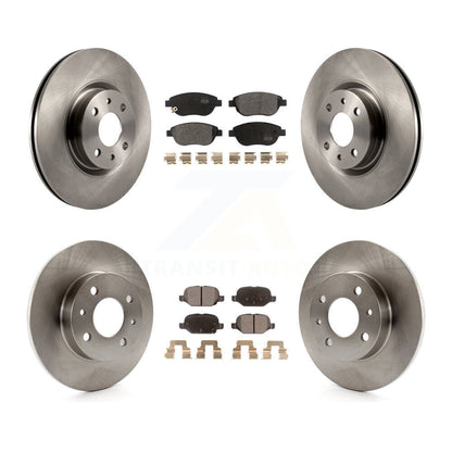 Kit de disques de frein à disque avant et arrière et plaquettes semi-métalliques pour Fiat 500 K8F-102743
