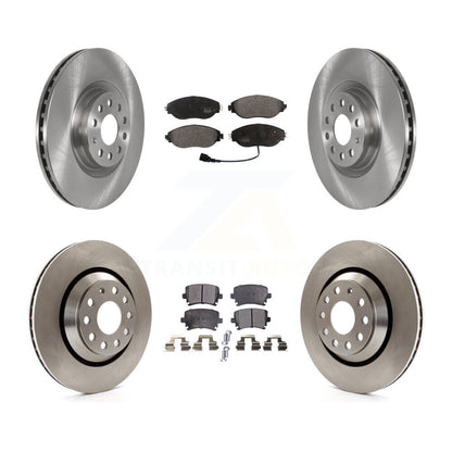 Kit de disques de frein à disque avant et arrière et plaquettes semi-métalliques pour Volkswagen GTI