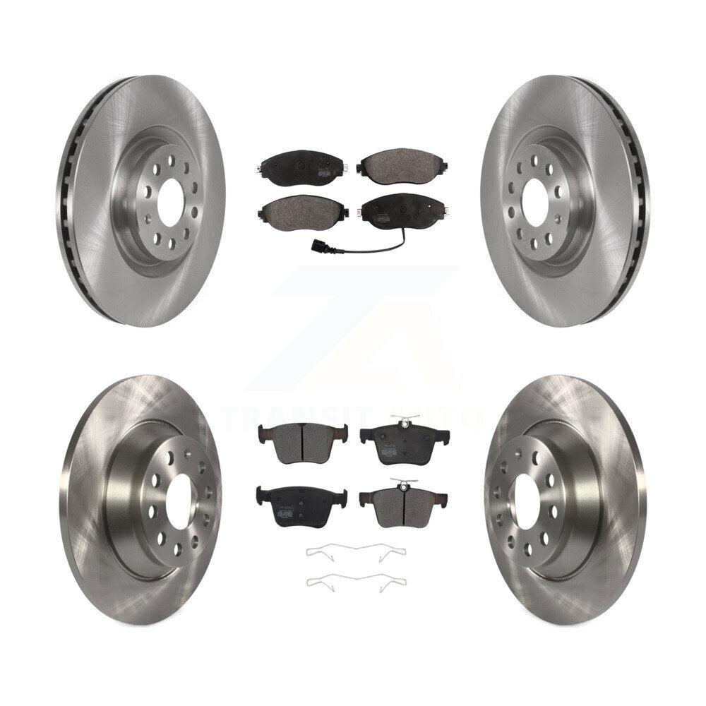 Rotors de frein à disque avant et arrière et Kit de plaquettes semi-métalliques pour Volkswagen Tiguan Jett
