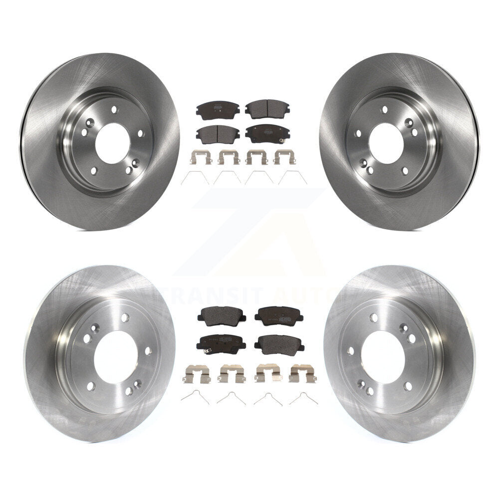 Kit de plaquettes de frein semi-métalliques pour rotors de frein avant et arrière, pour Hyundai Elantra 2017 2020 1.6