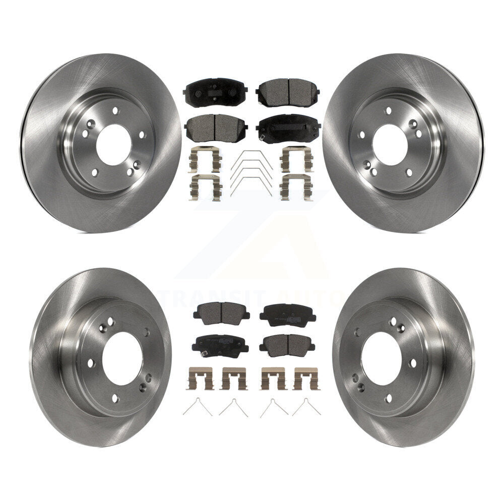 Kit de rotors de frein à disque avant et arrière et plaquettes semi-métalliques pour Kia Forte5 2021 1.6