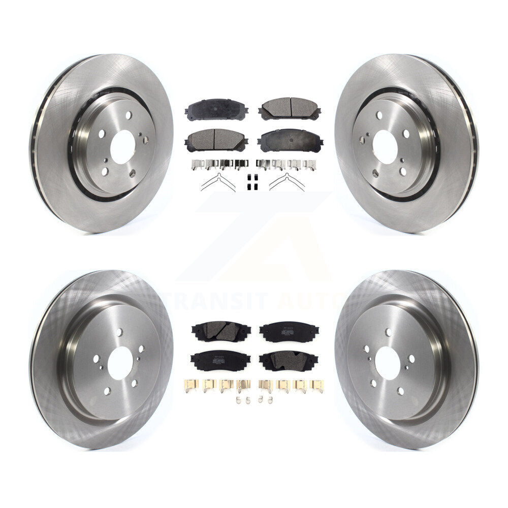 Rotors de frein à disque avant et arrière, Kit de plaquettes semi-métalliques pour Lexus RX350 RX450h RX350